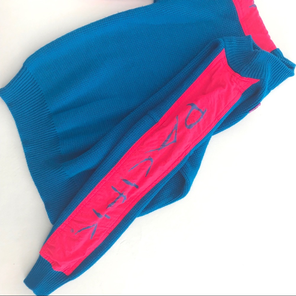 OP vintage sweater neon pink & blue - Picture 2 of 7